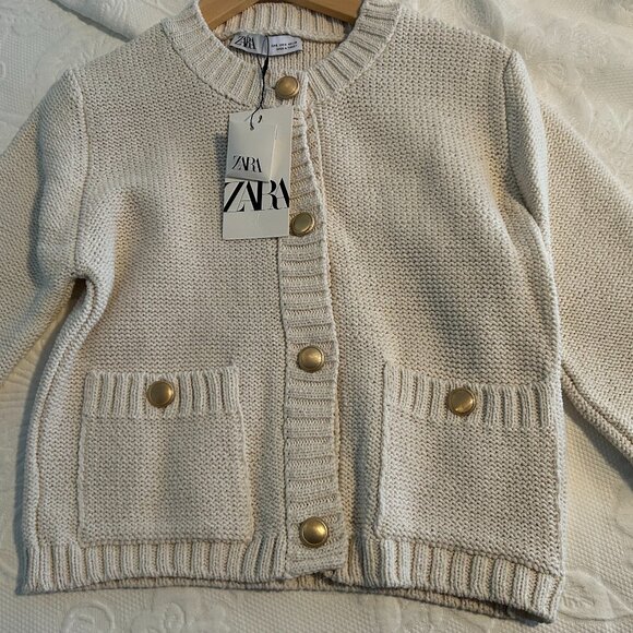 Zara Cardigan Sweater - NEW with Tags! - S, Ivory - Picture 5 of 8